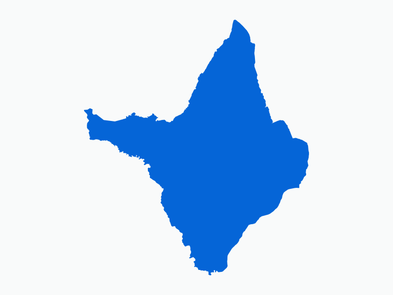 Contorno do mapa do estado de Amapá