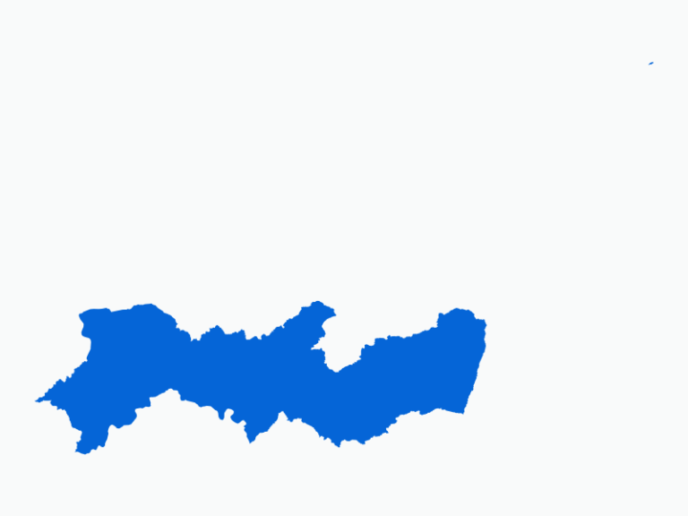 Contorno do mapa do estado de Pernambuco