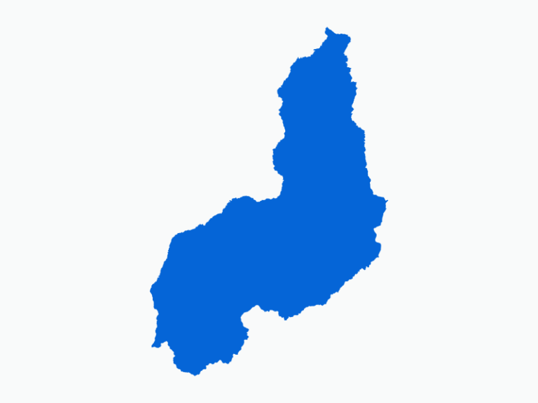 Contorno do mapa do estado de Piauí