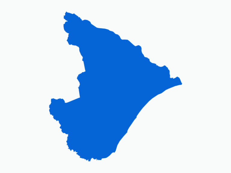 Contorno do mapa do estado de Sergipe