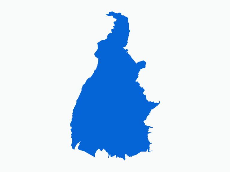 Contorno do mapa do estado de Tocantins